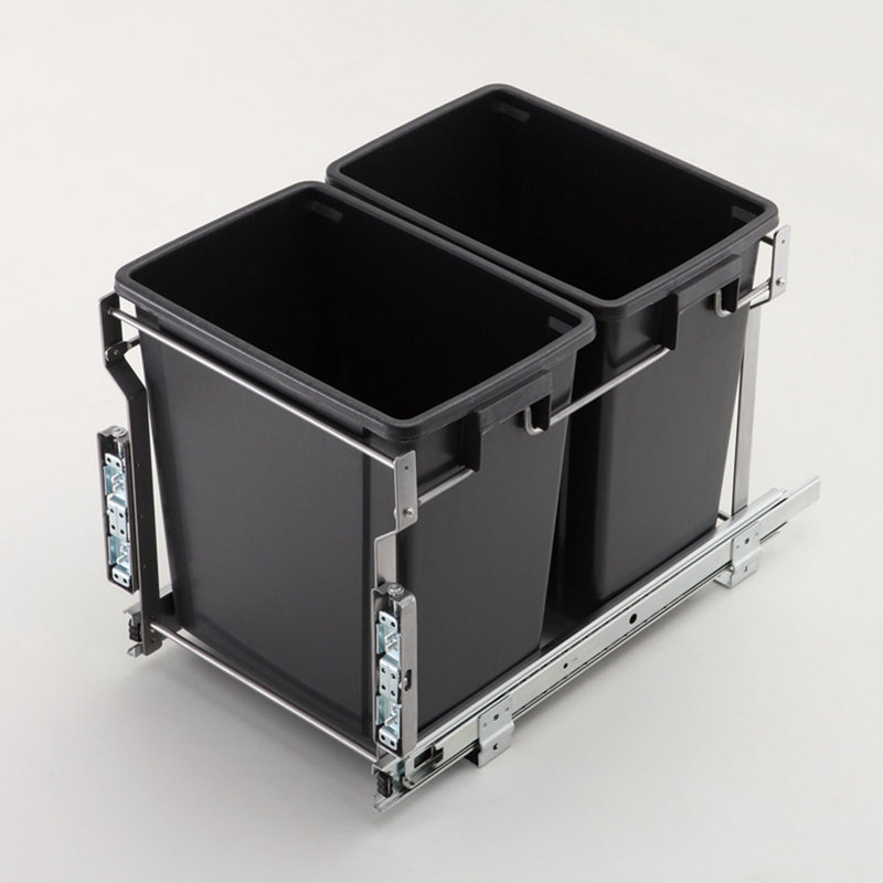 Dowell Pullout Double 13 Gallon Trash Can Wayfair